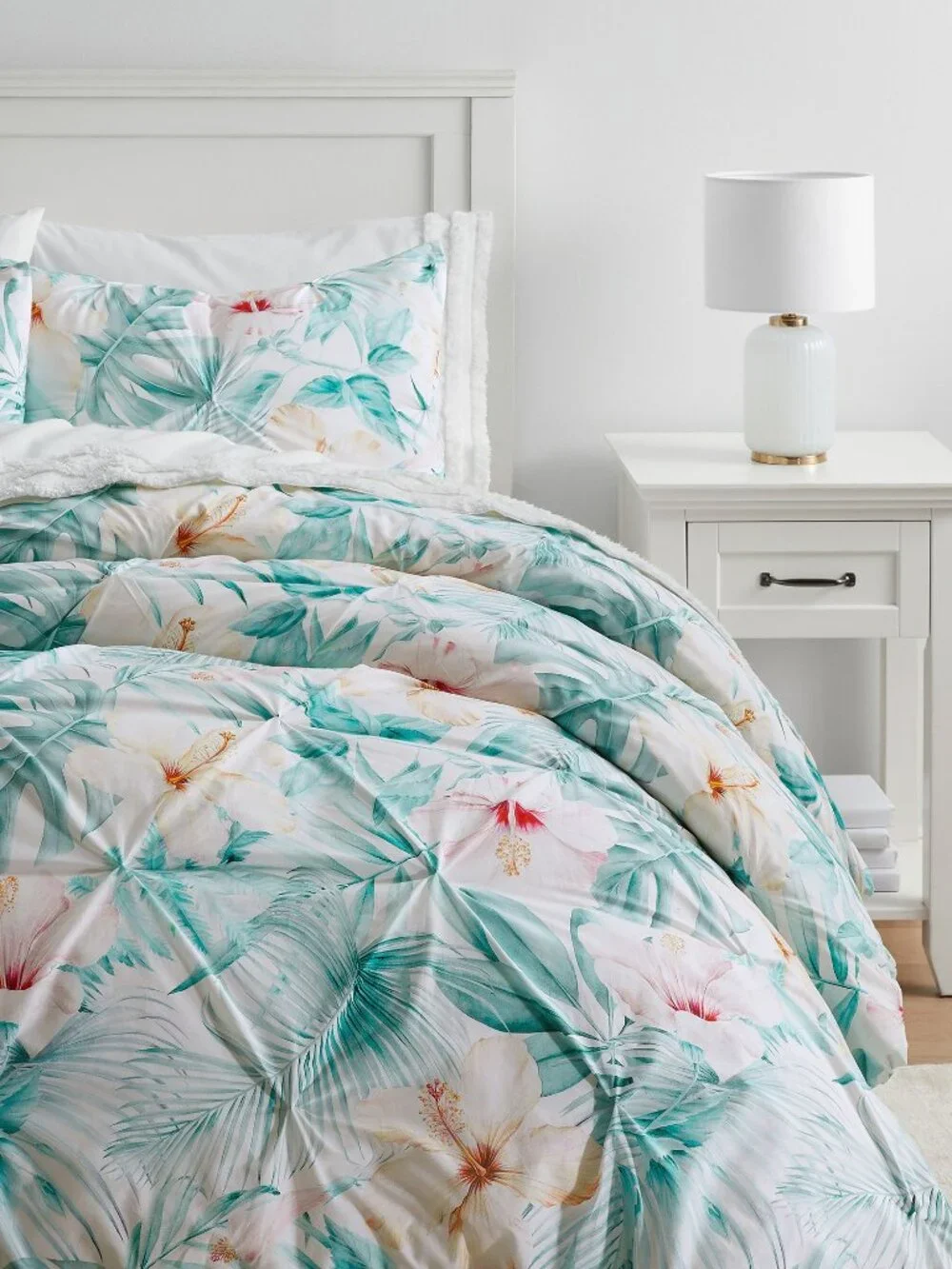 Pottery Barn Tropical Bloom Organic Duvet Cover Twin / Twin XL Size Bedding NWT
